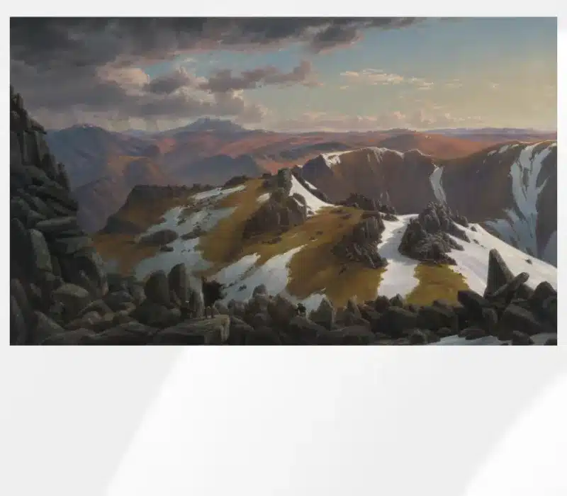 North-east View from the Northern Top of Mount Kosciusko by Eugene von Guérard 1863