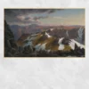 North-east View from the Northern Top of Mount Kosciusko by Eugene von Guérard Printed on Canvas