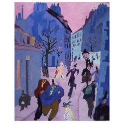 In a Village Near Paris by Lyonel Feininger 1909