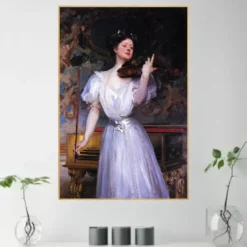 Portrait of Lady Speyer by John Singer Sargent Printed on Canvas