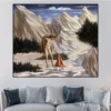Saint John in the Desert by Domenico Veneziano Printed on Canvas