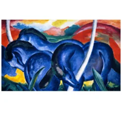 The Large Blue Horses by Franz Marc 1911