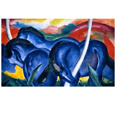 The Large Blue Horses by Franz Marc 1911