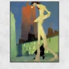 The White Man by Lyonel Feininger Printed on Canvas