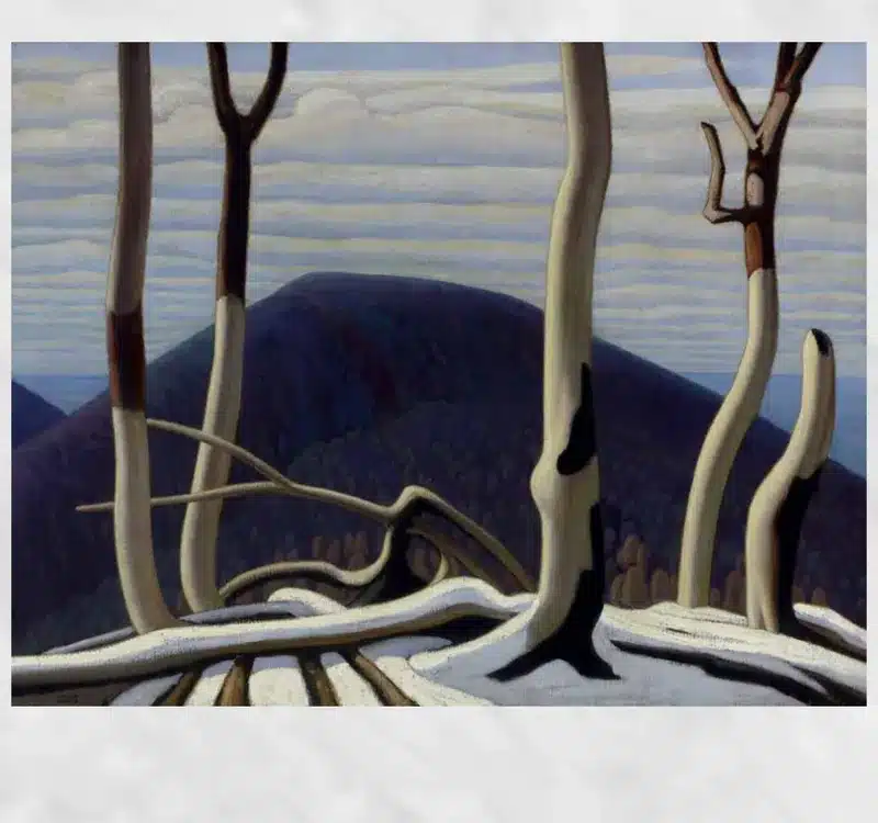Above Lake Superior by Lawren Stewart Harris Printed on Canvas
