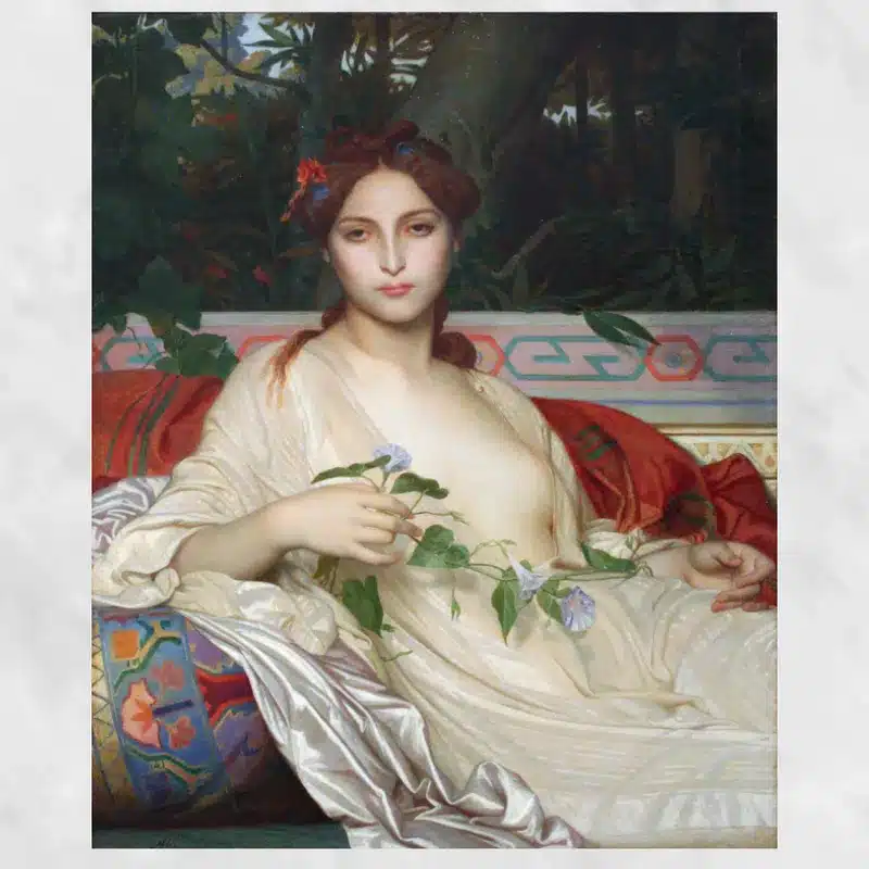 Albaydé Portrait by Alexandre Cabanel 1848 Printed on Canvas