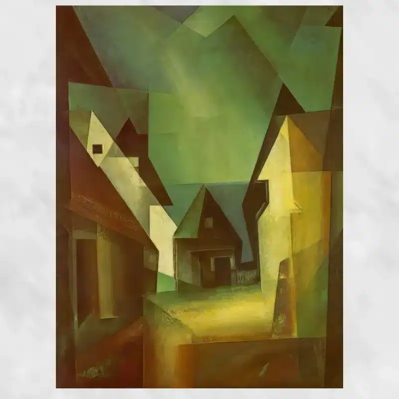 Gaberndorf II by Lyonel Feininger Printed on Canvas