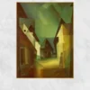 Gaberndorf II by Lyonel Feininger Printed on Canvas