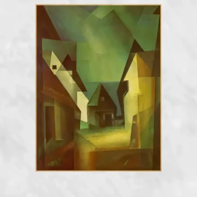 Gaberndorf II by Lyonel Feininger Printed on Canvas