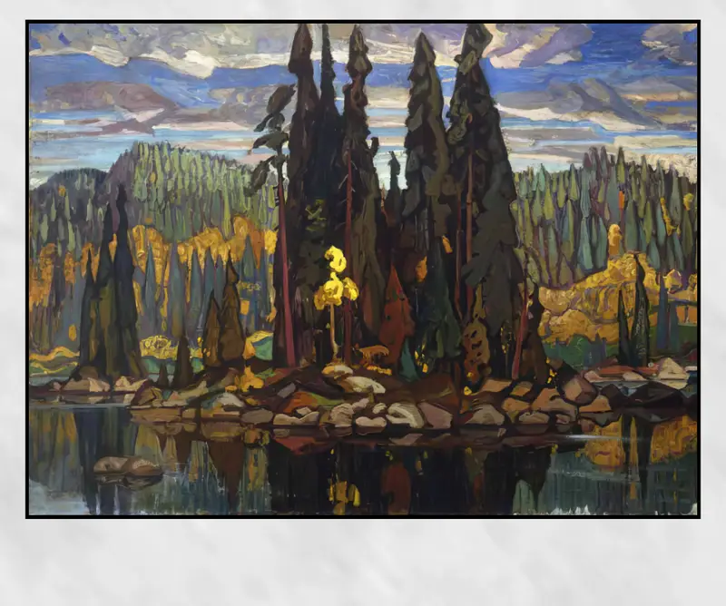 Isles of Spruce by Arthur Lismer Printed on Canvas