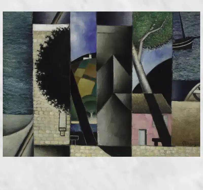 Landscape by Jean Metzinger 1912 Printed on Canvas