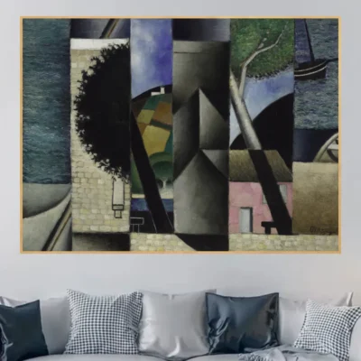 Landscape by Jean Metzinger Printed on Canvas