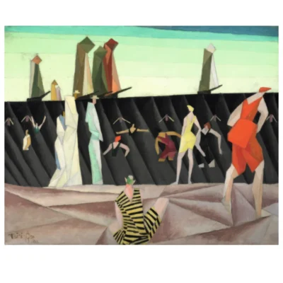 Lyonel Feininger 1912 Bathers on the Beach I