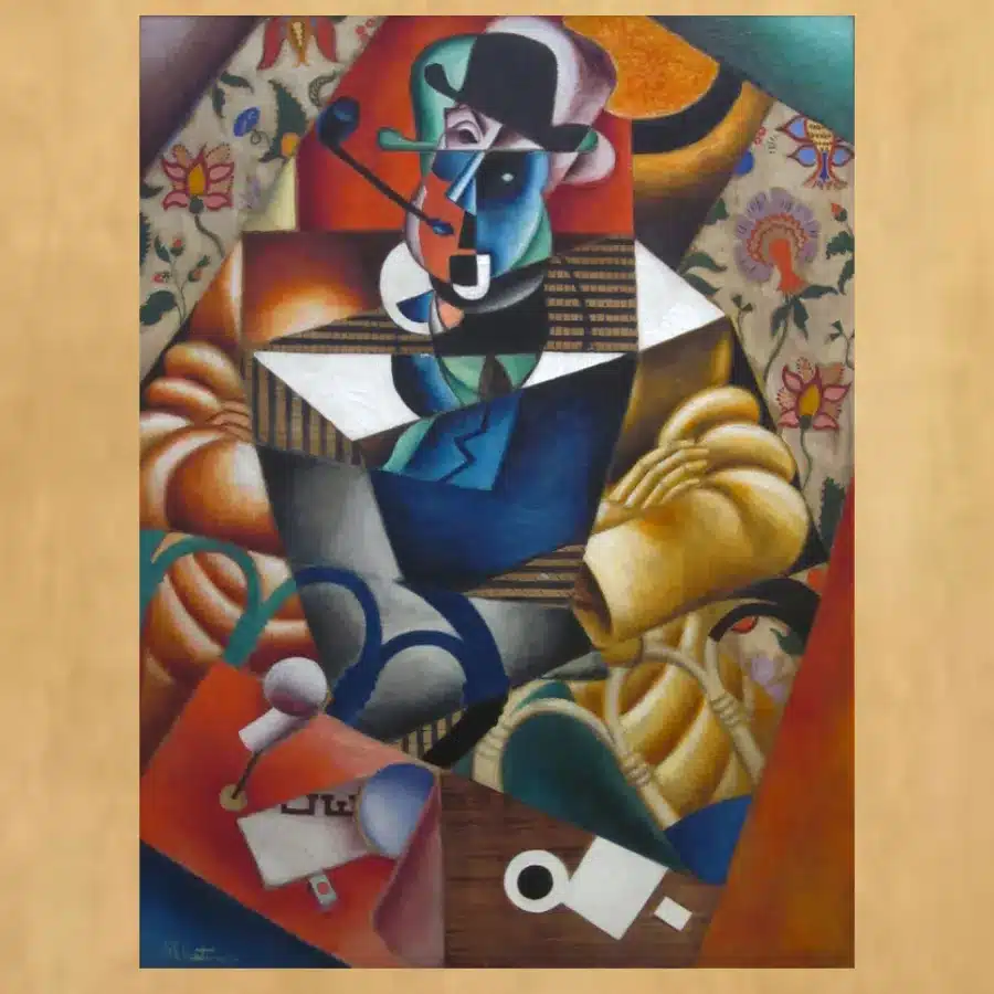Man with Pipe by Jean Metzinger Printed on Canvas