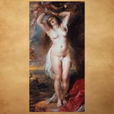 Perseus Freeing Andromeda by Peter Paul Rubens Printed on Canvas