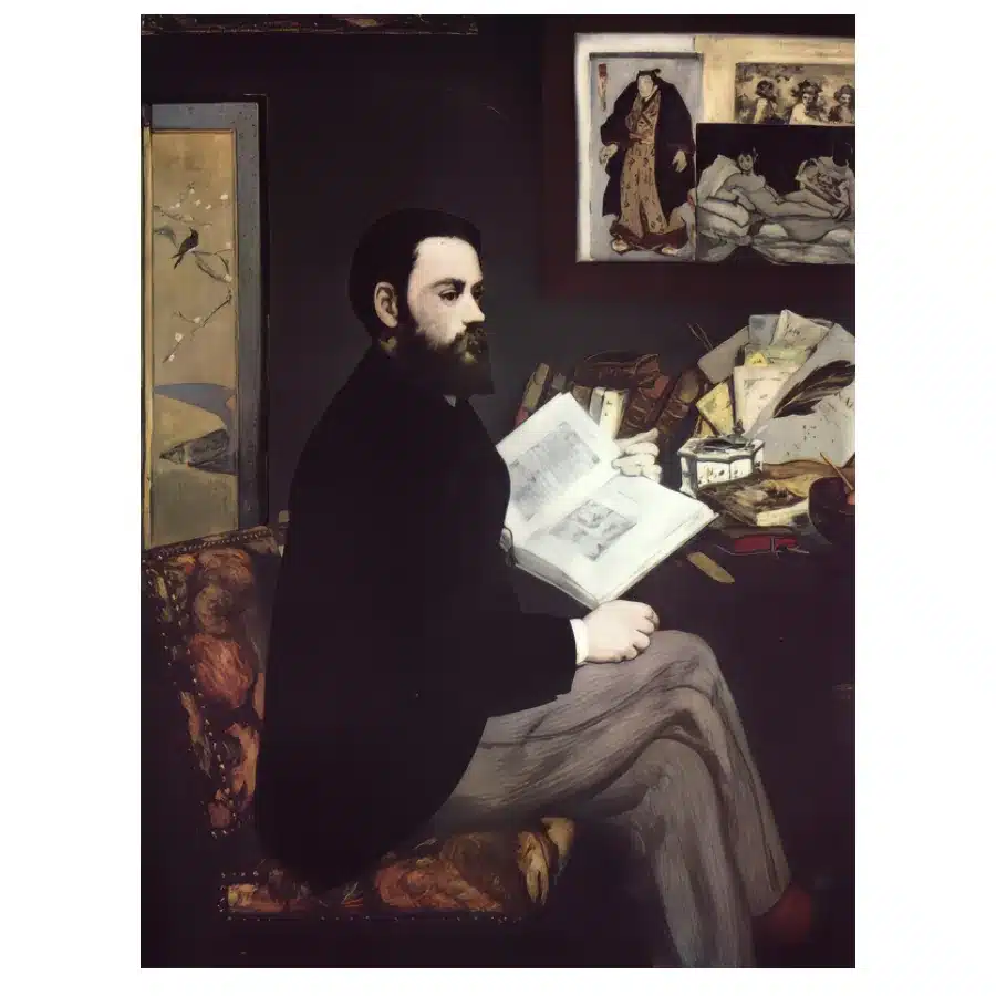Portrait of Emile Zola by Édouard Manet 1868