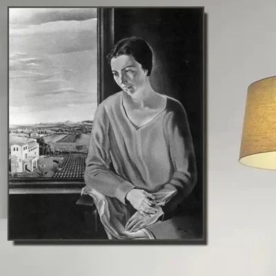 Portrait of Sefiora Abadal De'Argemi by Salvador Dalí Printed on Canvas
