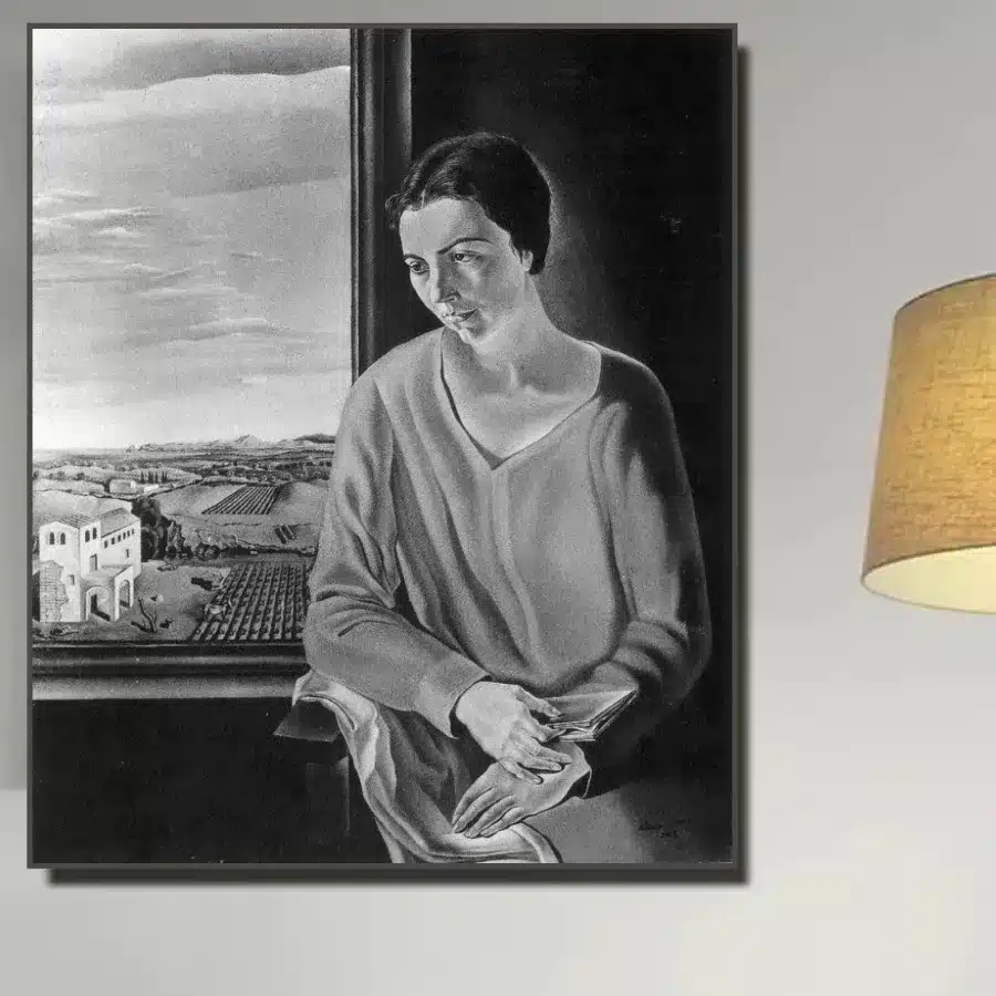 Portrait of Sefiora Abadal De'Argemi by Salvador Dalí Printed on Canvas