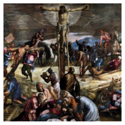 The Crucifixion by Tintoretto 1565, (Part of)