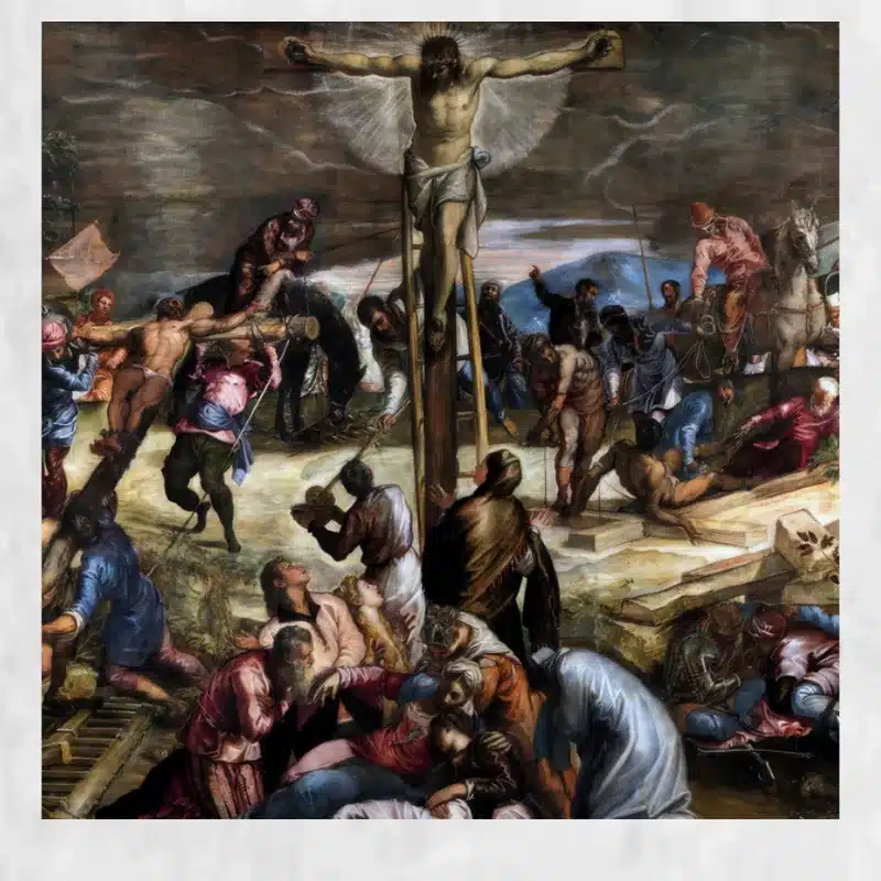The Crucifixion by Tintoretto Printed on Canvas