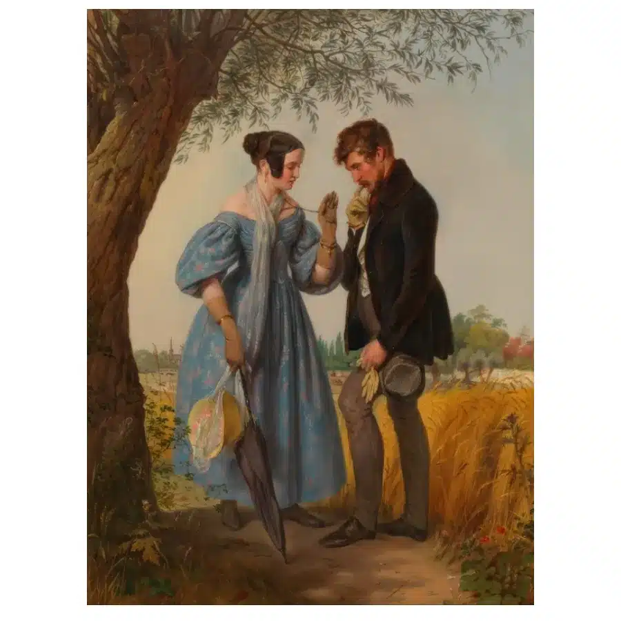 The Encounter by Josef Danhauser 1836