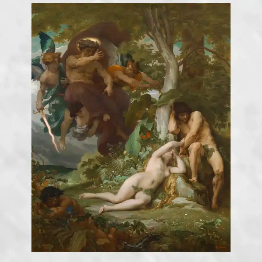 The Expulsion of Adam and Eve from the Garden of Paradise (Paradise Lost)