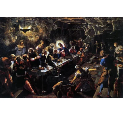The Last Supper by Tintoretto 1592-1594