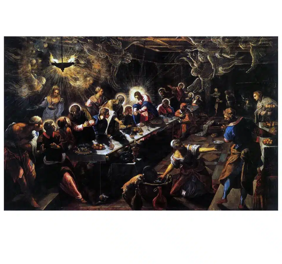 The Last Supper by Tintoretto 1592-1594