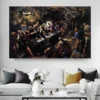The Last Supper by Tintoretto Printed on Canvas