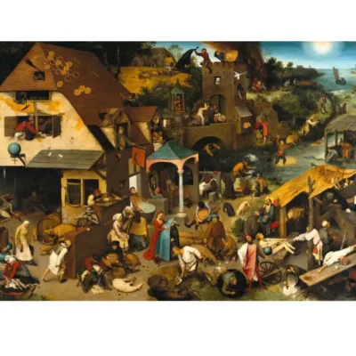The Netherlandish Proverbs by Pieter Bruegel the Elder (c1525-1569)