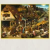 The Netherlandish Proverbs by Pieter Bruegel the Elder Printed on Canvas