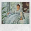 The Reading by Édouard Manet Printed on Canvas
