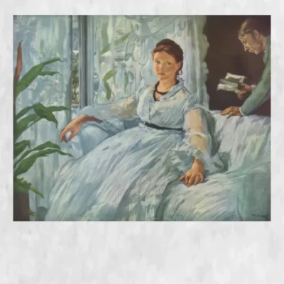 The Reading by Édouard Manet Printed on Canvas