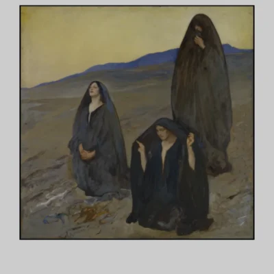 The Three Marys by Edwin Austin Abbey Printed on Canvas