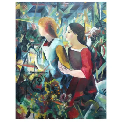 Two Girls by August Macke 1913
