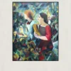 Two Girls by August Macke Printed on Canvas
