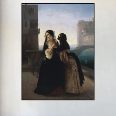 Vengeance is Sworn by Francesco Hayez Printed on Canvas