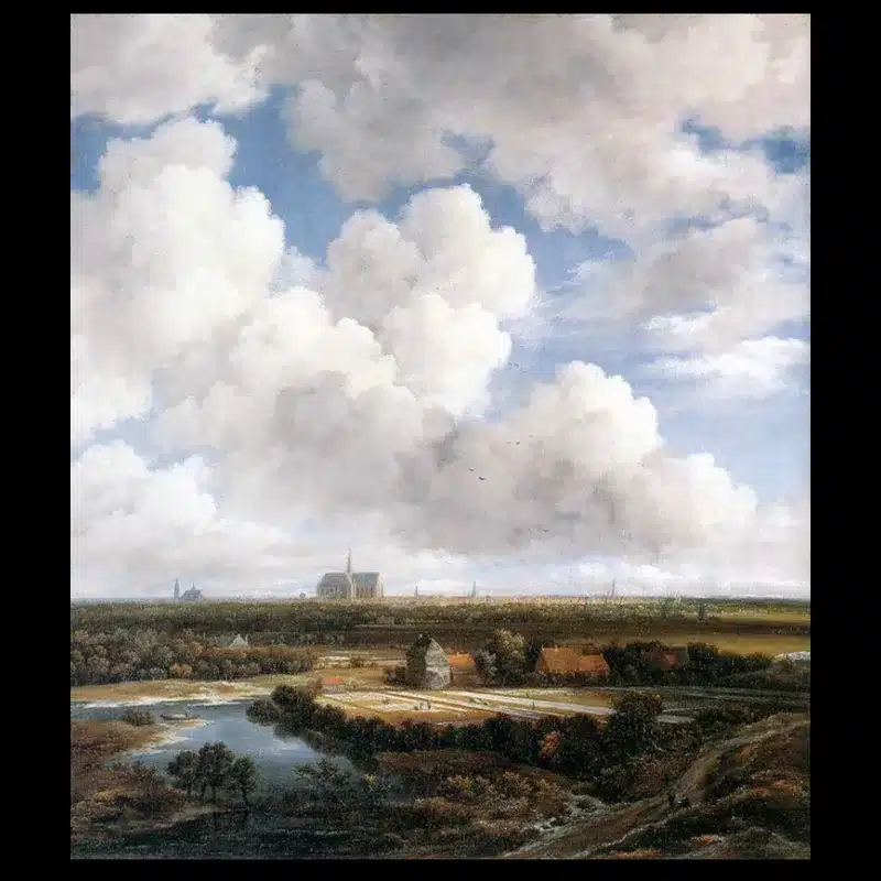 View of Haarlem with Bleaching Fields by Jacob van Ruisdael Printed on Canvas